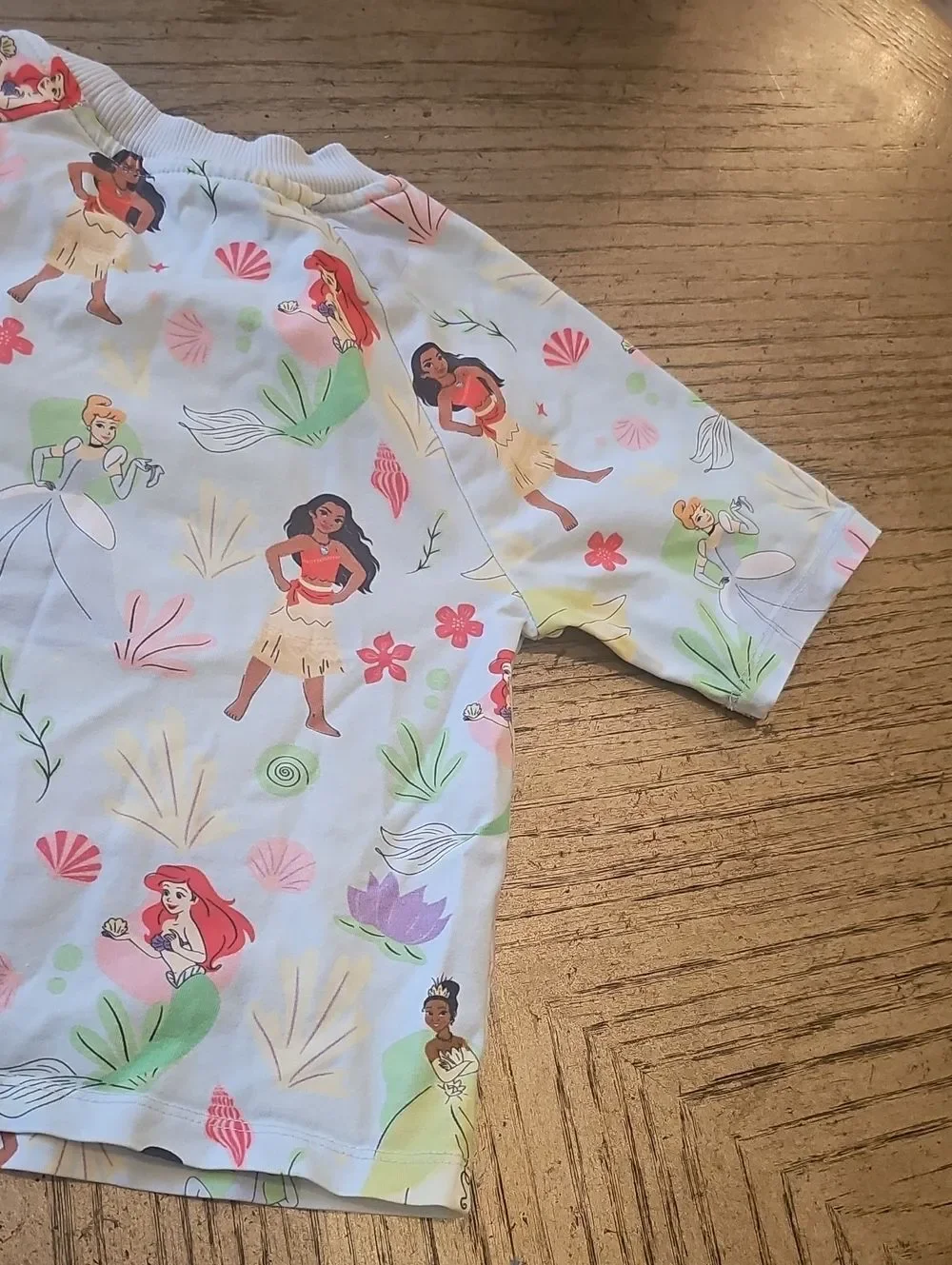 Disney Blue Pastel Princess Print Top and Tulle Skort Size 5/6